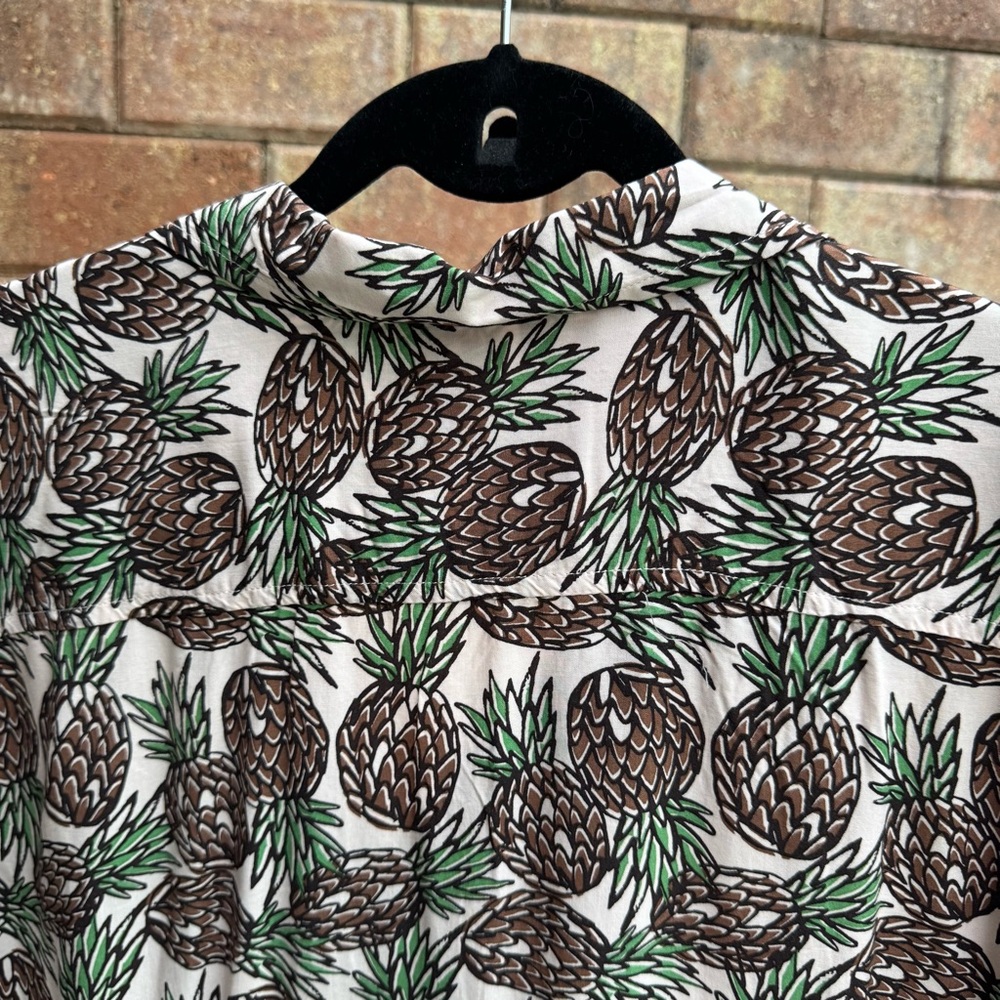 Goodfellow & Co Men’s Tropical Pineapple Casual Camp Collar Button Down Shirt XL - Picture 5 of 7
